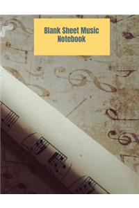 Blank Sheet Music Notebook