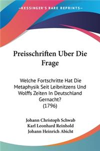 Preisschriften Uber Die Frage