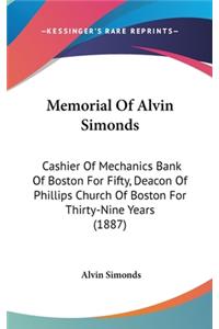 Memorial of Alvin Simonds