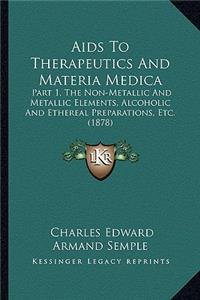 AIDS to Therapeutics and Materia Medica