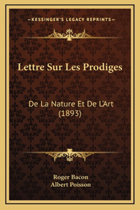 Lettre Sur Les Prodiges