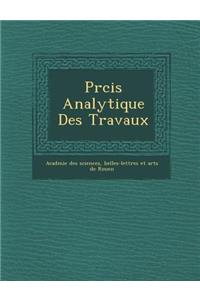PR Cis Analytique Des Travaux