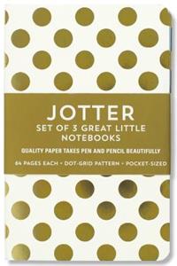 Gold Dots Jotter Notebooks (3-Pack)