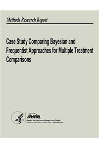 Case Study Comparing Bayesian and Frequentist Approaches for Multiple Treatment Comparisons