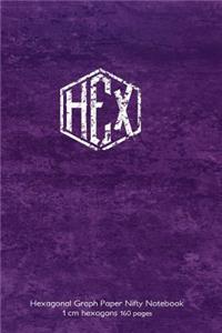 Hexagonal Graph Paper Nifty Notebook 1 cm hexagons 160 pages