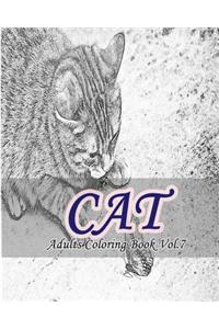 Cat: Adults Coloring Book Vol.7: An Adult Coloring Book of Cats in a Variety of Styles
