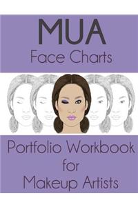 MUA Face Charts Portfolio Workbook for Makeup Artists