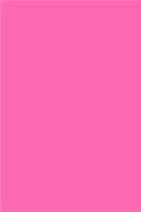 Hot Pink Color Journal Simple Plain All Pink