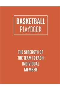 Basketball Playbook The Strength Of The Team Is Each Individual Member