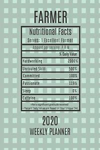 Farmer Weekly Planner 2020 - Nutritional Facts