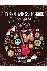 Journal and Sketchbook for Girls