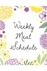 Weekly Meal Schedule