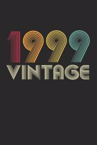 Vintage notebook paper 1999 Birthday 21th Gift