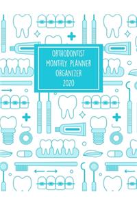 Orthodontist Monthly Planner 2020
