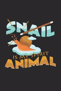 Snail is my spirit animal: 6x9 Snail - lined - ruled paper - notebook - notes