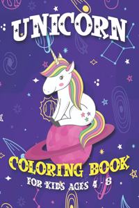 Unicorn Coloring Book for Kids Ages 4-8