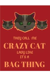 They call me crazy cat lady like it's a bag thing
