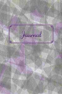 Old School Purple Green Velvety Soft Lined Journal