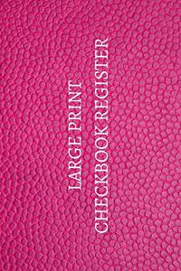 Large Print Checkbook Register