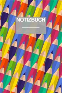 Notizbuch A5 Muster ABC Grundschule Schule School Stifte Stfit Bunt Malstift