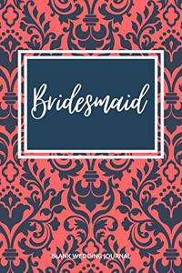 Bridesmaid Small Size Blank Journal-Wedding Planner&To-Do List-5.5