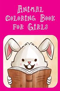 Animal Coloring Book for Girls: An Adorable Coloring Christmas Book with Cute Animals, Playful Kids, Best for Children