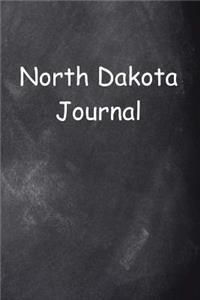 North Dakota Journal Chalkboard Design: (Notebook, Diary, Blank Book)