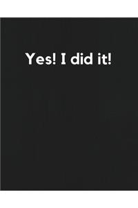 Yes! I did it!