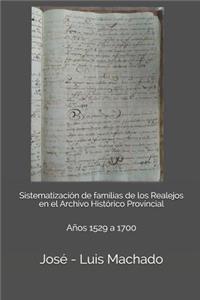 Sistematización de familias de los Realejos en el Archivo Histórico Provincial
