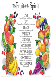 The Fruit of the Spirit Chart