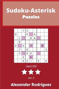 Sudoku-Asterisk Puzzles - Hard 200 vol. 3