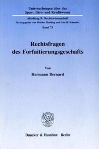 Rechtsfragen Des Forfaitierungsgeschafts