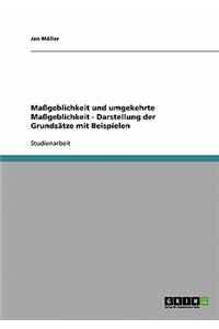 Maßgeblichkeit und umgekehrte Maßgeblichkeit - Darstellung der Grundsätze mit Beispielen