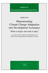 Mainstreaming Climate Change Adaptation Into Development Assistance, 14