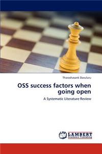 OSS success factors when going open