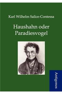 Haushahn oder Paradiesvogel