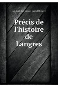Précis de l'histoire de Langres