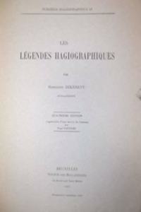 Les legendes hagiographiques