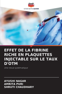 Effet de la Fibrine Riche En Plaquettes Injectable Sur Le Taux d'Otm