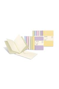 Moleskine Messages Note Card, Pocket, Plain, Iris Blue, Soft Cover (3.5 X 5.5)