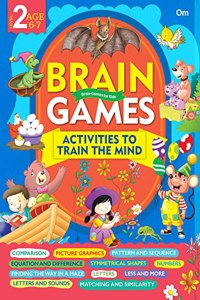 Brain Games: Activities to Train The Mind - Level-2 - Brain Games for Kids | Comparison, Picture Graphics, Numbers, Maze, Equation and Difference, Symmetrical Shapes, etc | Activity Books