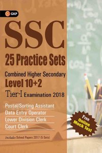 SSC CHSL (Combined Higher Secondary) 10+2 Level Tier -I 25 Practice Sets 2018