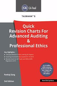 Taxmann's Quick Revision Charts For Advanced Auditing & Professional Ethics(CA-Final-New/Old Syllabus- November 2020 Attempt)(3rd Edition)