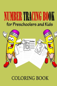 Number Tracing Book for Preschoolers and Kids coloring book