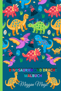 Dinosaurier und Drache (Malbuch)