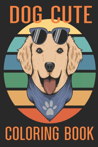 Dog cute coloring book
