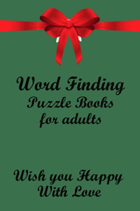 Word Finding puzzle books for adults Wish you Happy with Love