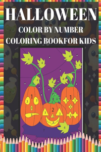 Halloween Color by Number Coloring book for kids