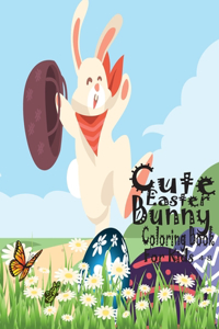 Cute Easter Bunny Coloring Book For Kids 4-8