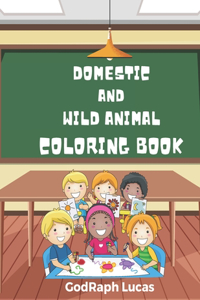 Domestic and Wild Animal Coloring Adventure